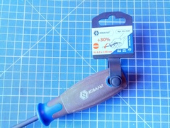 Отвертка POLYWOOD КОБАЛЬТ SL 6,0 х 150 мм CR-V, древесно-полимерная рукоятка (1 шт.) подве (912-038)