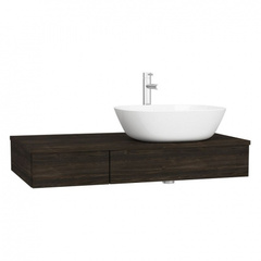 Vitra 65677 Модуль 90 см под раковину с выдвижным ящиком, правосторонний, темный вяз фото