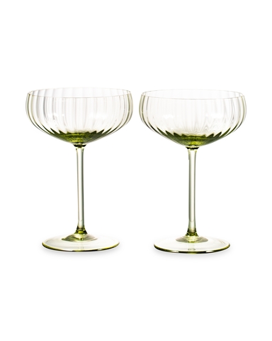 Набор креманок для шампанского 2шт 280мл Anna Von Lipa Лион зеленый