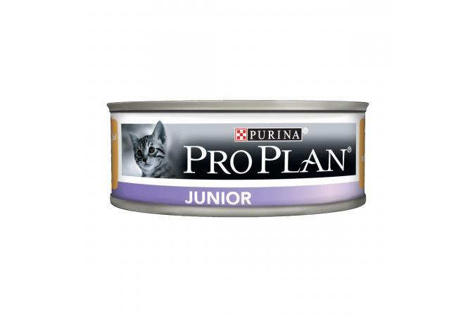 Консервы для котят Purina Pro Plan Junior, мусс с курицей, 85 г - купить по  выгодной цене | ЗООВЕТ УМКА