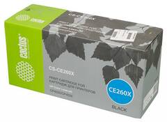 Лазерный картридж Cactus CS-CE260X (HP 649X) черный увеличенной емкости для HP Color LaserJet CP4520, CP4525, CP4525dn, CP4525n, CP4525xh (17'000 стр.)