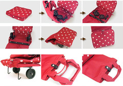 Сумка на колесиках foldabletrolley red