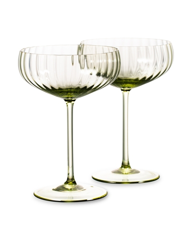 Набор креманок для шампанского 2шт 280мл Anna Von Lipa Лион зеленый
