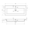 Cezares CZR-8070-80 Керамическая раковина CZR-8070-80, 810x460x140