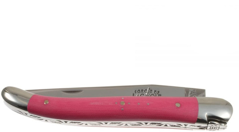Нож складной 11см Forge de Laguiole Fiber розовый