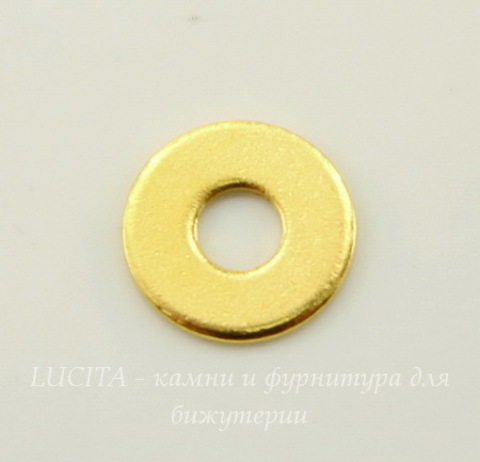 Микро-шайба TierraCast 6 мм (цвет-золото), 5 штук