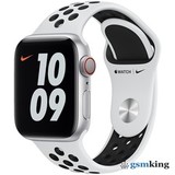 Apple Nike Sport Band for Apple Watch 38|40|41mm Nike Pure Platinum/Black (Чёрный/Платиновый) MX8D2AM/A