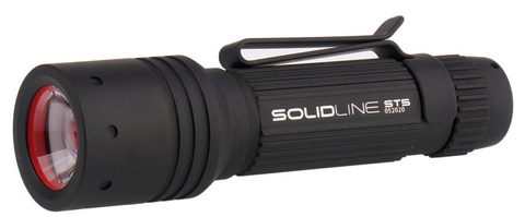 Фонарь ручной Led Lenser Solidline ST5, чёрный, светодиодный, AAx1 (502210)