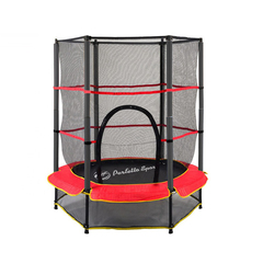 Батут с защитной cеткой PERFETTO SPORT 5 диаметр 1,4 м красный