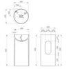 Vincea Solid Surface VBS-6SP01MW Напольная раковина Ø 400 мм (белый матовый)