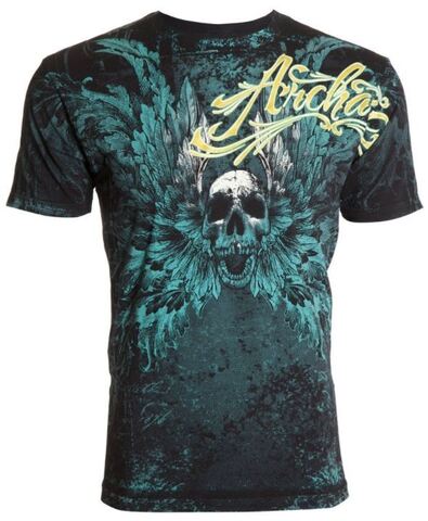 Футболка HINSLEY Black Green Archaic от Affliction