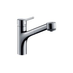 Смеситель для кухни с выдвижным изливом Hansgrohe Тalis S 32841000 фото