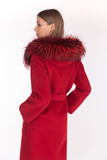 Пальто из кашемира Loro Piana с отделкой мехом лисы