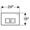Geberit Delta50 115.135.46.1 Клавиша смыва для унитаза