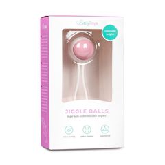 Вагинальный шарик Jiggle Balls с петлёй - 