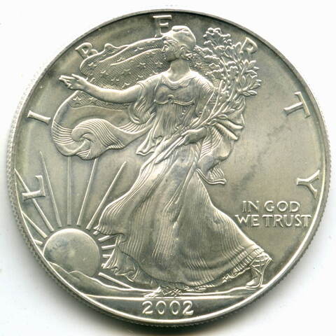 1 доллар 2002 год США AU "Шагающая свобода"