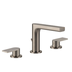 Gessi 38612#149 Gessi Emporio Via manzoni Смеситель для раковины на 3 отверстия, донный клапан и соединительные шланги, цвет: Finox Brushed Nickel фото