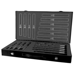 Набор сверл по металлу 14-30мм 10шт DIN345 HSSE-Co5 135° (к/х - хв.) H-Tools PRO 204002EHT