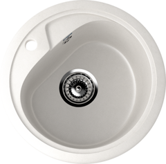 ULGRAN U-500  Круглая мойка с отверстием под смеситель