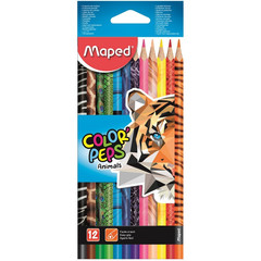 Карандаши цветные Maped Color'peps Animals 12 цветов трехгранные