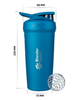 Картинка шейкер Blender Bottle Strada Stainless 709мл Blue - 7