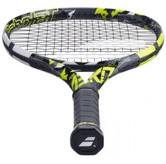 Ракетка теннисная Babolat Pure Aero - grey/yellow/white + струны + натяжка