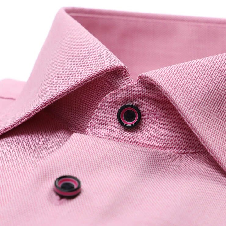 Сорочка мужская Eterna Modern Fit 8202-C19K-52 в розовой гамме, короткий рукав