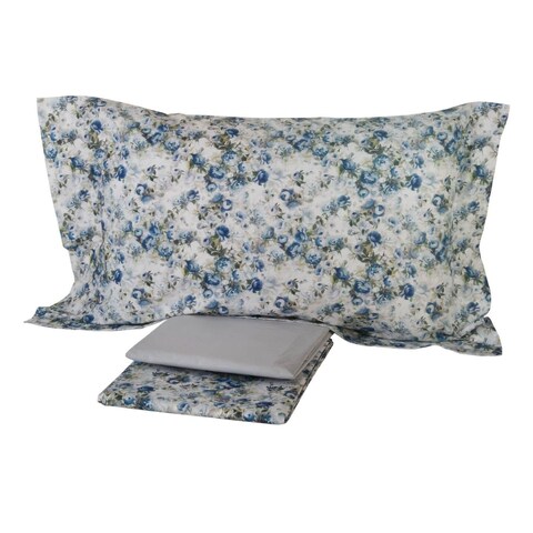 Постельное белье 1.5 спальное Mirabello Moon Flowers U04 azzurro