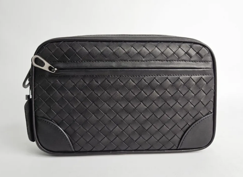 Клатч мужской Bottega Veneta Intrecciato черный