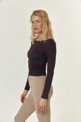 Лонгслив Fay Longsleeve Crop-top in Truffle