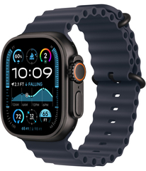 Apple Watch Ultra 2 49mm Черный Титан Ремешок Ocean Темно-Синего Цвета 2024