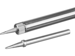 STAYER PROTerm, 60Вт, 2к рукоятка, конус, подставка+припой+сменн жало+оловоотсос+сменн насадка, набор для паяльных работ, Professional (55313-60-H6)