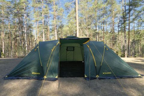 Картинка палатка кемпинговая Talberg base 4 зелёный - 6