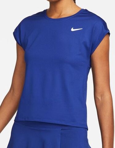 Теннисная футболка женская  Nike Court Dri-Fit Victory Top SS W - deep royal blue/white