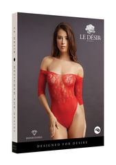 Эффектное боди Crotchless Rhinestone Teddy - 