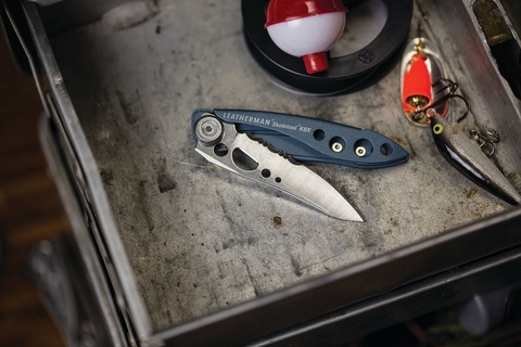 Нож перочинный Leatherman Skeletool Kbx 89 mm, синий, кробка картонная (832383)