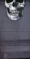 Бандана-труба с черепом Skully Dark grey skull - 2