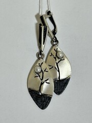 Яра (серьги из серебра)