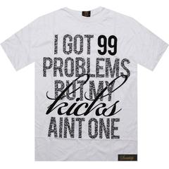 Футболка Sneaktip 99 Problems Cement белая