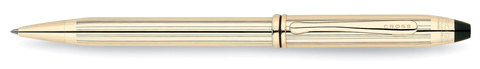 Ручка шариковая Cross Townsend, 10K Gold Filled (702)