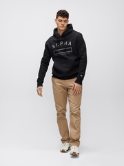 Толстовка Alpha Industries Property Hoodie (Черная)