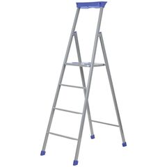Стремянка 4 ступ, мет-л, 0.845 м, 100 кг, с широк ступ, Nika, СП4