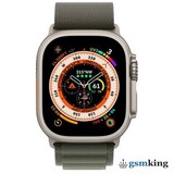 Apple Watch Ultra GPS + Cellular 49mm Titanium Case with Starlight Green Loop