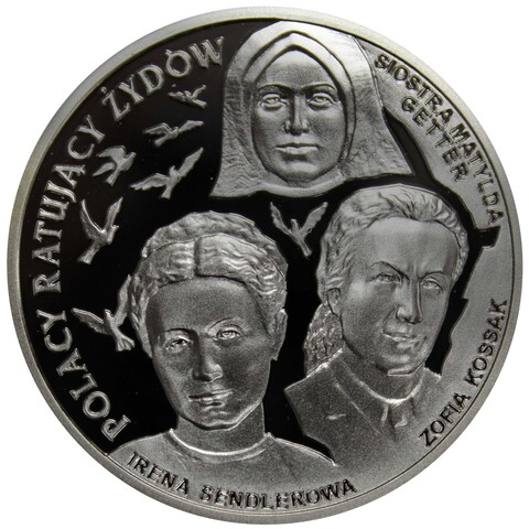 20 злотых Польша. Поляки спасавшие евреев.История. 2009 г. PROOF