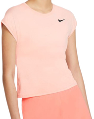 Женская теннисная футболка Nike Court Dri-Fit Victory Top SS Plus Line W - arctic orange/black