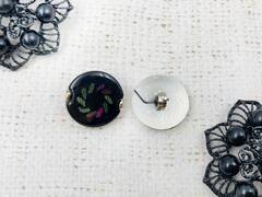 Пуговицы костюмные, пластмассовые, d 2 см, чёрный