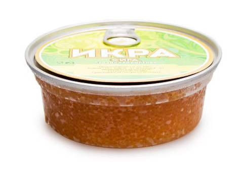 Икра омуля пробойная соленая мороженая, 200гр