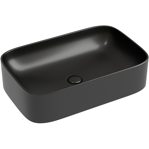 Ceramica Nova Element CN6053MB Умывальник чаша накладная прямоугольная 605*380*122мм (цвет Чёрный Матовый)