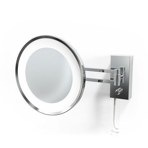 Decor Walther 0122200 Decor Walther BS 36/V LED Косметическое зеркало 22см, подвесное, увел. 5x, подсветка LED, цвет: хром