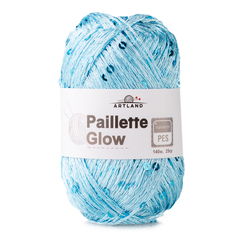 Добавочная нить п/э с пайетками, 25 гр, 140 м, небо